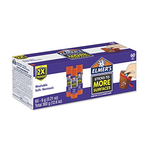 Elmer's-E5010 Extra Strength Glue Sticks, 0.21 Ounces, 60 Count