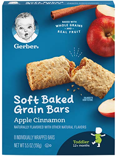 Gerber Graduates Fruit & Cereal Bars, Apple Cinnamon, 5.5 Ounce (Pack of 6)