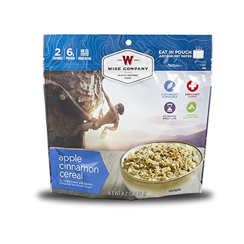 Wise Company Apple Cinnamon Cereal Camping Food (Case of 6)