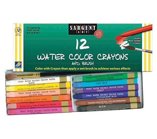 12 Ct Watercolor Crayon Arts & Crafts Arts & Crafts Sar221112 Sargent Art Inc.