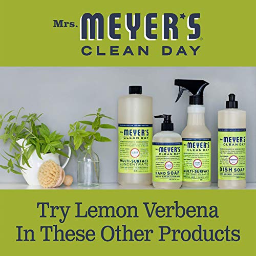 Mrs. Meyer's Clean Day Liquid Dish Soap Refill, Cruelty Free Formula, Lemon Verbena Scent, 48 oz (2 Bottles)