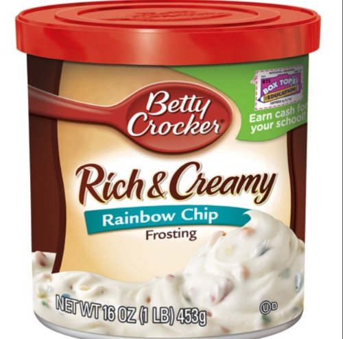 Betty Crocker Rich and Creamy Rainbow Chip Frosting (Case of 10)