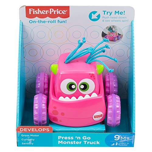 Fisher-Price Press 'n Go Monster Truck, Pink