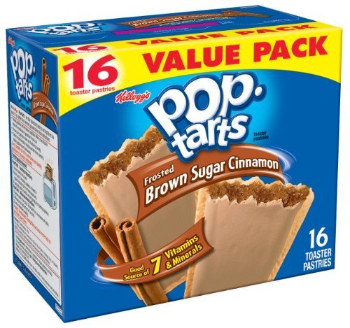 Pop-Tarts, Frosted Brown Sugar Cinnamon, 16-Count Tarts (Pack of 8), Total of 128 Toaster Pastries by Pop-Tarts [Foods]