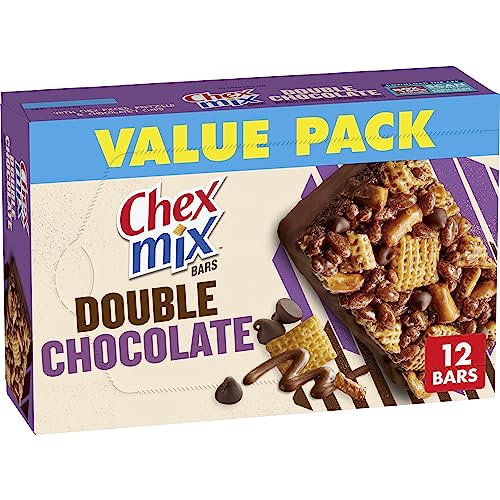 Chex Mix Treat Bars, Double Chocolate, Snack Bars, 12 ct