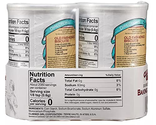 Fresh Groceries Clabber Girl Baking Powder, 22 Oz., 2/Pack (220-01094)