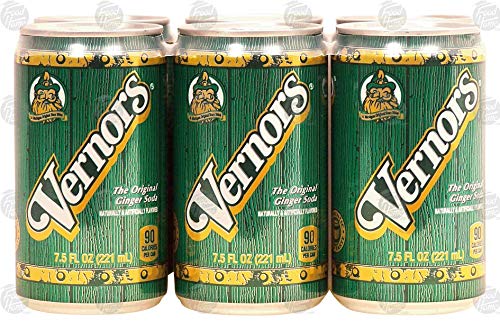 Vernors Ginger Soda (Ale) regular carbonated soda 7.5-fl. oz. cans (Pack of 6)