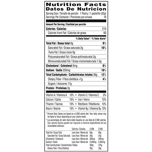Pop Tarts Frosted Chocolate Chip Value Pack 16 Pastries (Pack of 3)