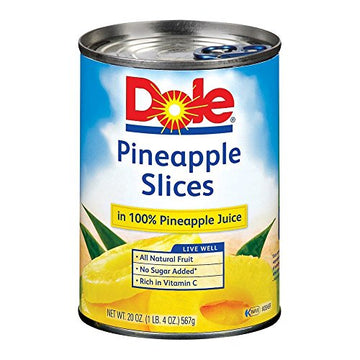 Dole Pineapple in Juice Slices - 20 oz