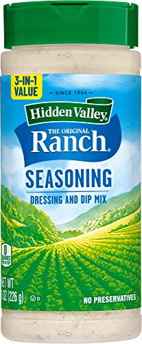 Hidden Valley Ranch Seasoning, Ranch Dressing Dry Mix for Salad Dressing, Gluten Free Salad Dressing, 8 Ounces