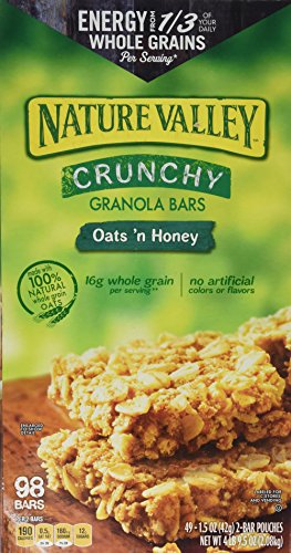 Nature Valley Nature Valley Honey & Oat Granola Bars (49 X 1.49 Ounce )Total Net Wt (73.01 Ounce ), 73.1 Ounce