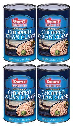 Bumble Bee Snow's Chopped Ocean Clams, 51oz can (Pack of 4)