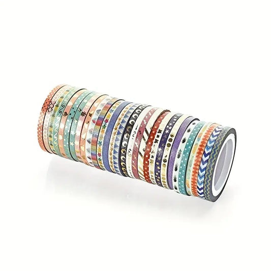 SEDLAV Rolls Tape Set - Decorative DIY Masking Tape, 3MM Wide - Creative Crafting for Unique Projects