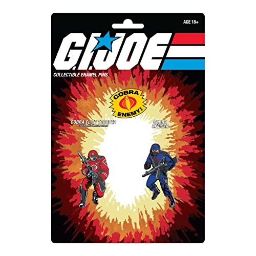 G.I. Joe: Crimson Guard and Cobra Officer Retro Pin Set