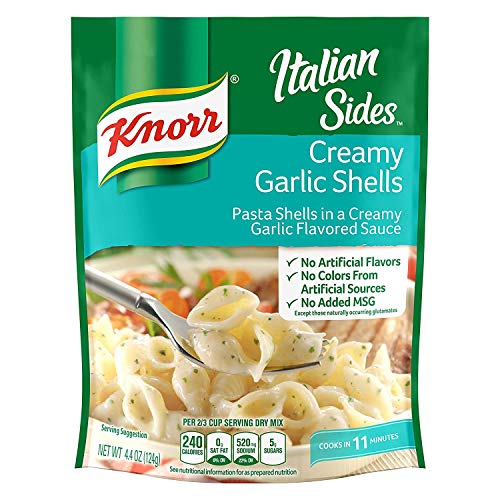 Knorr Italian Sides - Creamy Garlic Shells 4.4oz (Pack of 3)