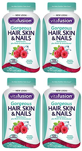 Gorgeous Hair, Skin & Nails Multivitamin, 135 Count (4 Bottles)