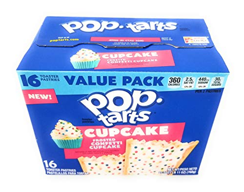 Pop Tarts Cupcake flavor 16 count. Frosted Confetti. 27 oz.