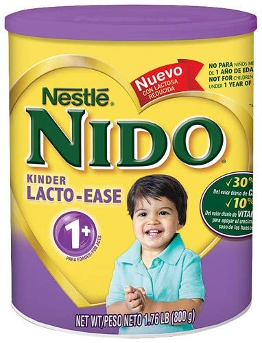 Nestle Nido Kinder Lacto-Ease, 1+ Reduced Lactose Fortified (Pack of 6)