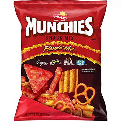 Munchies Frito Lay Snack Mix Flamin' Hot Flavored 8 Oz