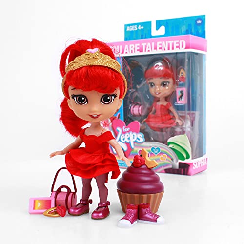 Loyal Subjects - for Keeps Sophia Girl with Cupcake Keepsake Cherry Red 5 Action Figure (Net)