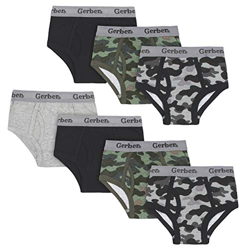 Gerber 7-Pack Toddler Baby Boys Camo Briefs (2-3T)