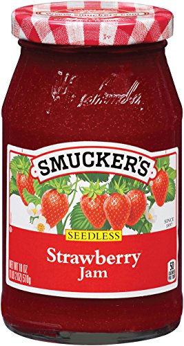 Smucker's Strawberry Jam Seedless, 18 Ounces (Pack of 4)