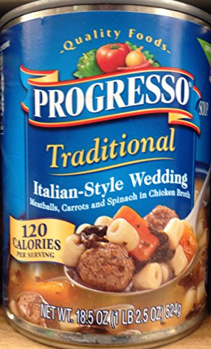 Progresso Traditional Italian-Style Wedding Soup 18.5oz Can (Pack of 18)