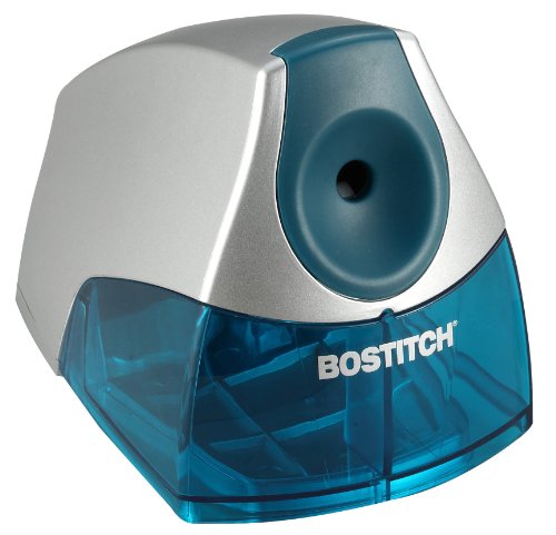 Bostitch Personal Electric Pencil Sharpener, Powerful Stall-Free Motor, High Capacity Shavings Tray, Blue (EPS4-BLUE)