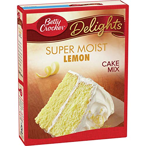 Betty Crocker Super Moist Lemon Cake Mix, 15.25 oz (Pack of 6)