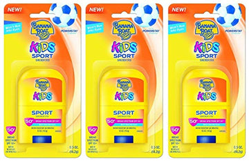 Banana Boat Spf#50+ Kids Sport Stick 0.5 Ounce (14ml) (3 Pack)