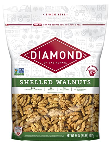 Diamond of California Shelled Walnuts, 32 oz - 1 unit