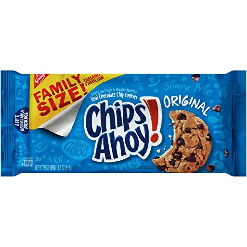 Chips Ahoy! Original Chocolate Chip Cookies - Family Size, 18.2 Ounce (Pack of 6)