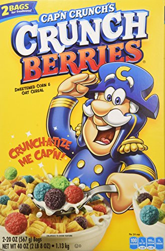 Cap'n Crunch Berries Breakfast Cereal, 40 Ounce