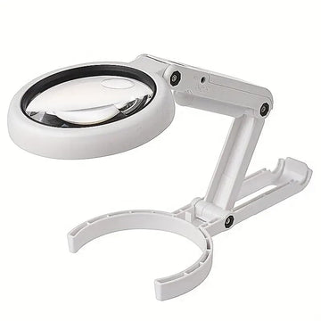 SEDLAV Magnifier Glass Table Lamp Foldable 5X/11X Magnifying Lamp with LED Lights USB Powered Reading, Jewelry, and Task Crafts Magnifier
