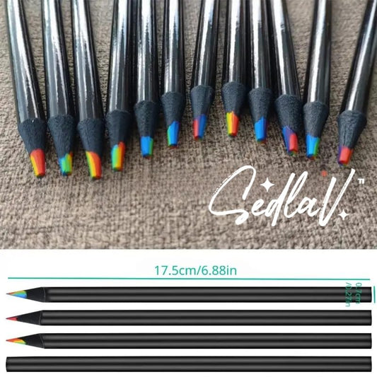 SEDLAV Blackwood Rainbow Pen - 7 Color Core, DIY Creative Graffiti Kit for Precision Artistry & Endless Creativity