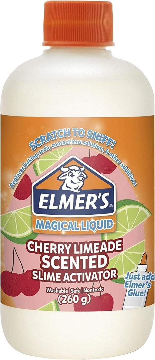 Elmer's Slime Activator | Magical Liquid for Scented Slime, Cherry Limeade, 8.75 oz. Bottle