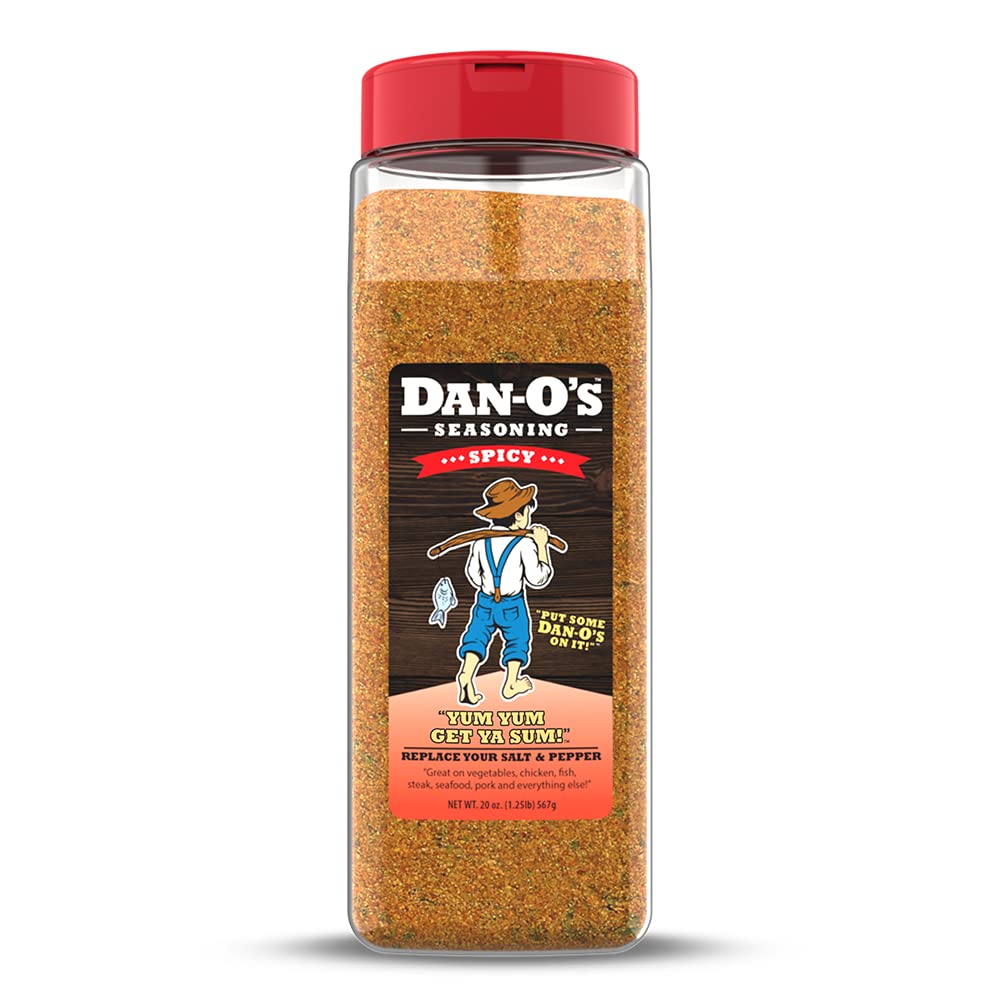 Dan-O’s Seasoning Spicy | Large Bottle | 1 Pack (20 oz)