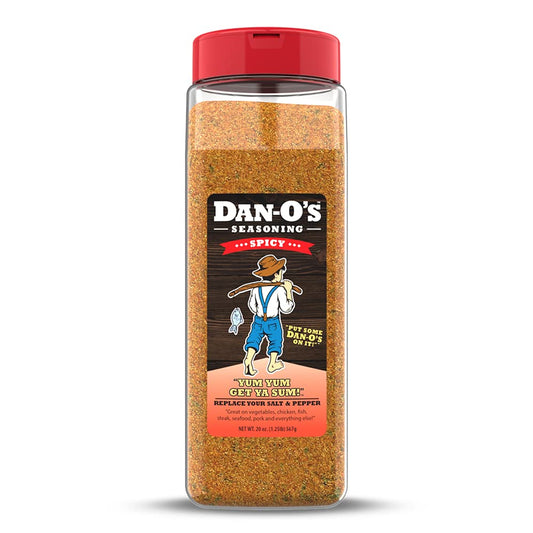 Dan-O’s Seasoning Spicy | Large Bottle | 1 Pack (20 oz)