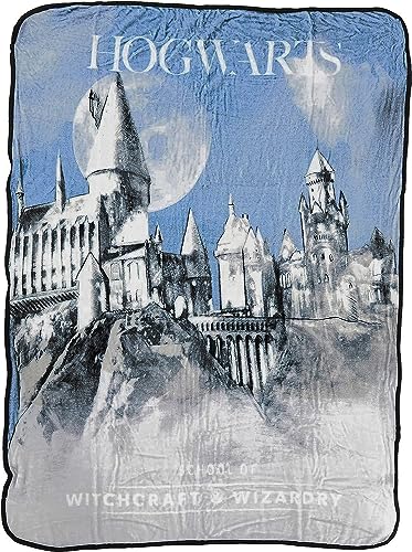 Northwest Harry Potter Micro Raschel Throw Blanket, 46