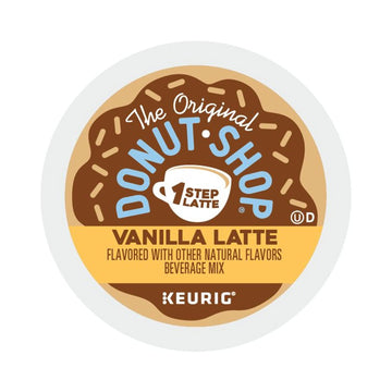 The Original Donut Shop Vanilla Latte, Single-Serve Keurig K-Cup Pods, Flavored Coffee, 20 Count