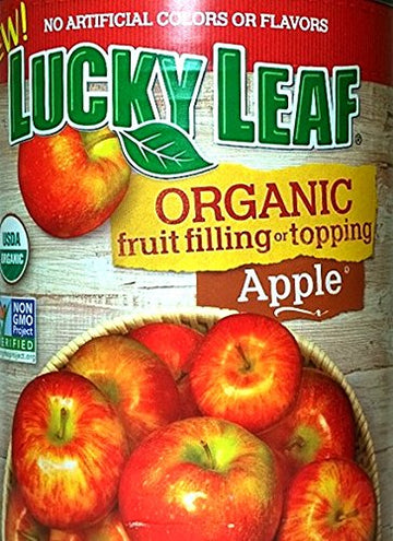 Lucky Leaf Organic Apple Fruit Filling & Topping (Pack of 2) 21 oz Cans