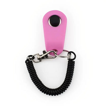 Dog Clicker for Training & Dog Collar with Wrist Strap - Easy to Use Pet Training Clicker for Dogs, Cats, Birds, Horses – Simple Push-Button, Distinct Click, Lightweight & Convenient