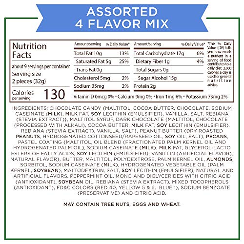 Russell Stover Sugar-Free 4-Flavor Mix Laydown Bag, 10 Ounce