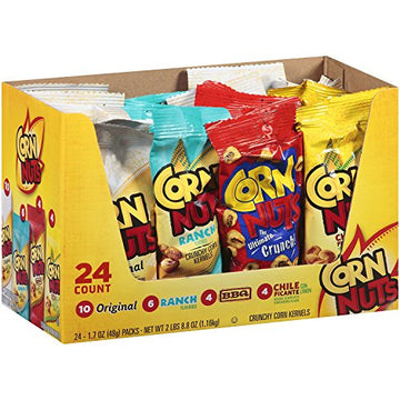 Corn Nuts 4 Flavor Mix Variety Pack, 1.7-Ounce Bags (Pack of 24)