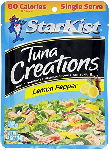 Starkist Tuna Creations, Zesty Lemon Pepper, Single Serve 2.6-Ounce Pouch (Pack of 4)