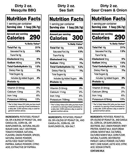 Dirty Potato Chips Kettle Potato Chips, 2 oz., 25 Count