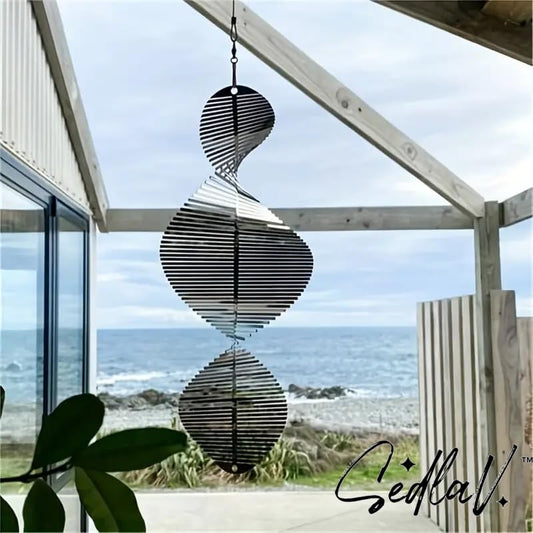 SEDLAV Whirl and Twirl: Metal Wind Spinners - Outdoor Garden Spinners, Artistic Decor for Backyards, Hanging Ornaments, and Unique 3D Shape Garden Accents, Large and Decorative Spinners for Yard and O