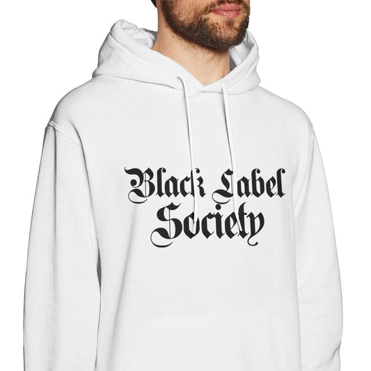 Yonger Men Black Label Society Humor Novelty Sarcasm Funny White XXL Hoodie Sweatshirt