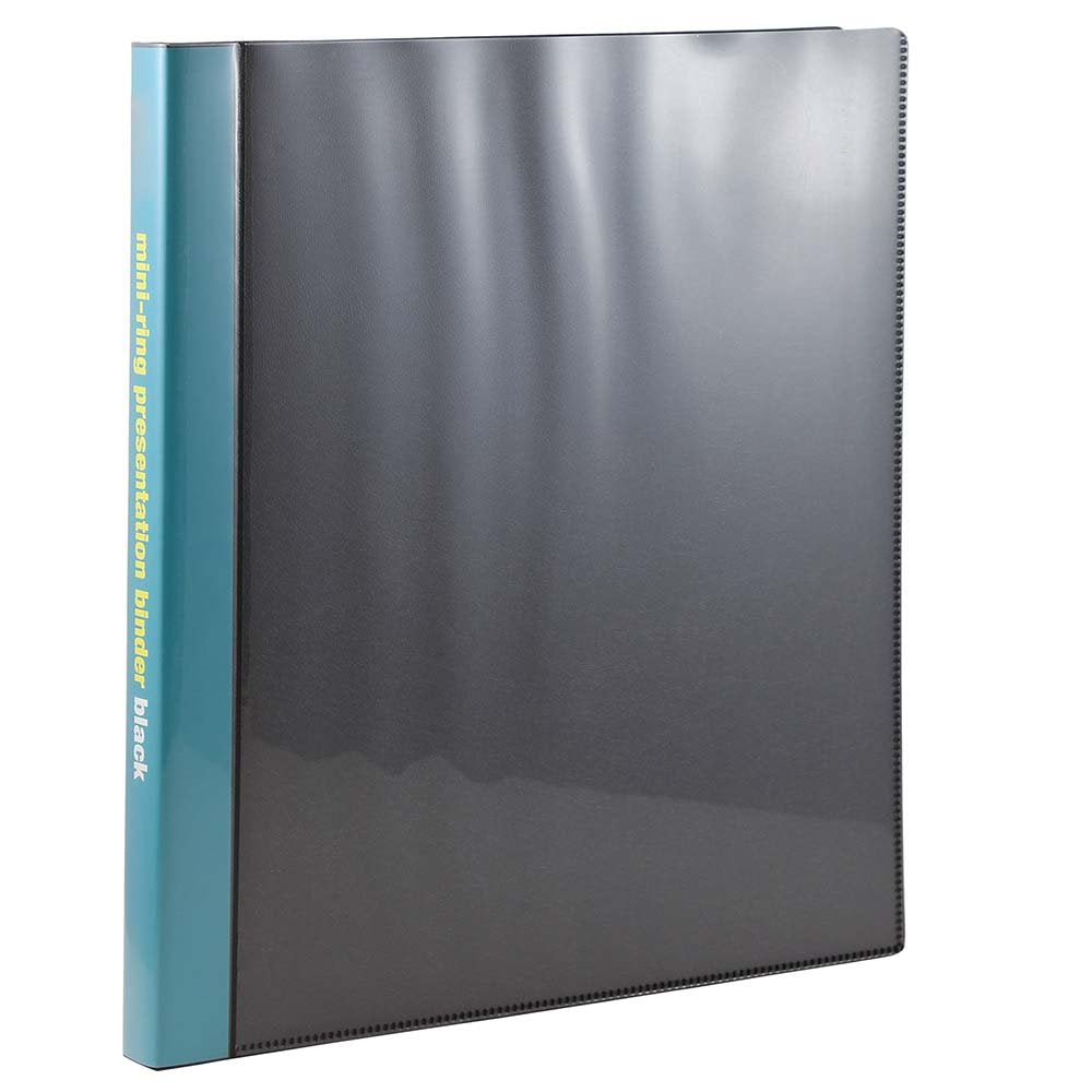 JAM PAPER Spiral Ring Display Book - 8 1/2 x 11 (Letter Size) - Black - 24 Pages per Book - Sold Individually