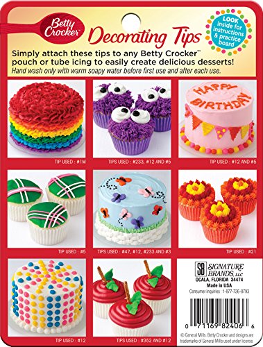 Betty Crocker Decorating Tips Variety Pack, 8 Count